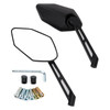 Scooter Moped Motorcycle Rearview Mirrors Left and Right M8 M10 Black Generic