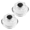 2PCS Oil Bath Dust Caps K71-704-00 For Dexter 9k 10K 8-415 430  3.5" Threads Trailer Axle Plastic Cover 21-88 Oil Caps