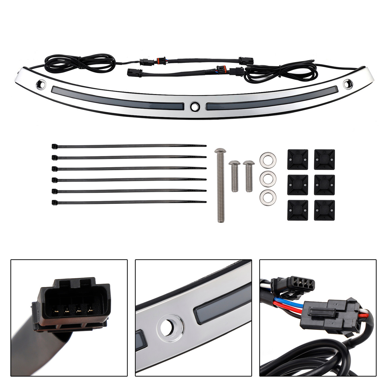 2014+Touring Electra Glide Street Glide Ultra Limited Windshield Trim Chrome Generic