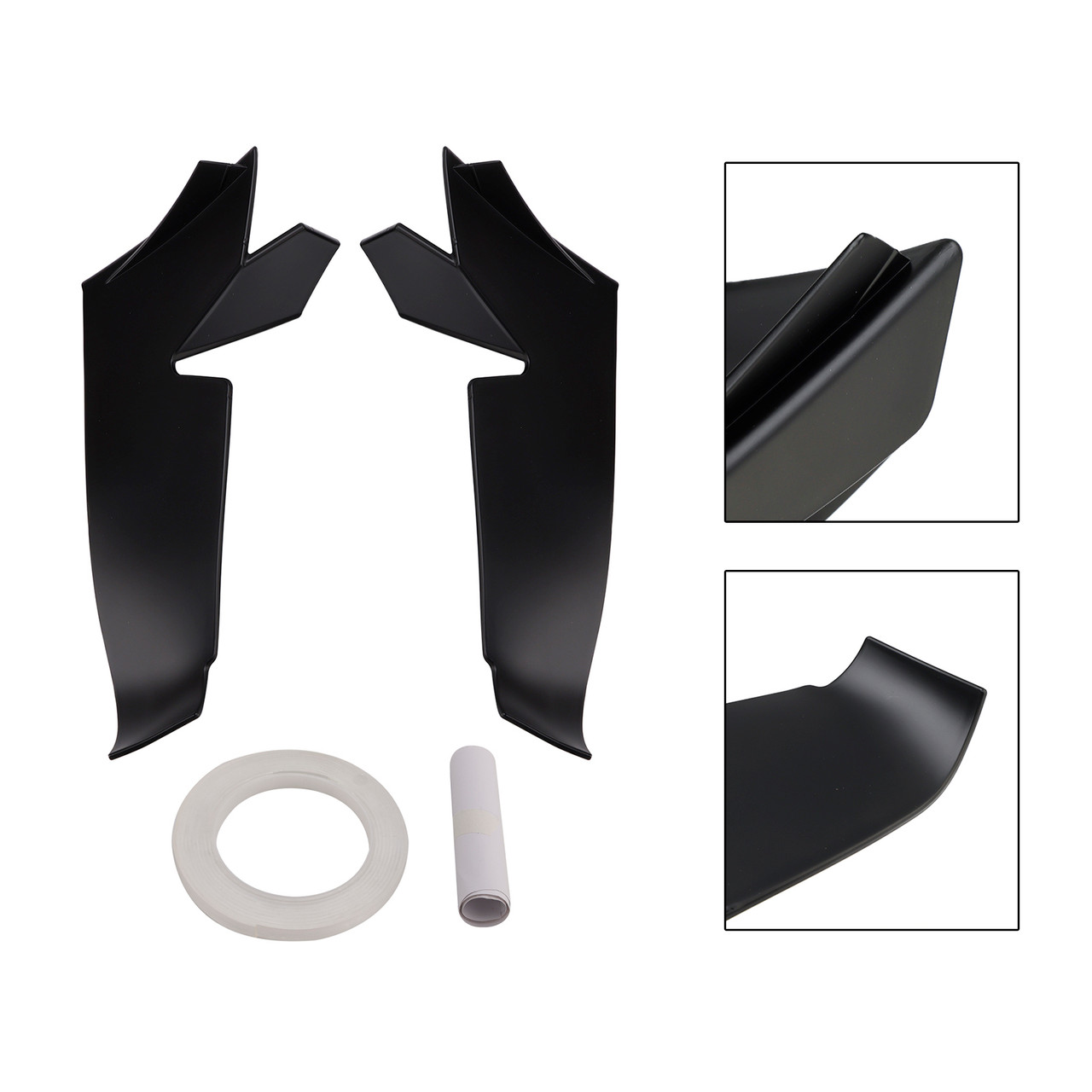 2021-2024 Aprilia RSV4 Front Spoiler Wind Winglets Black Generic