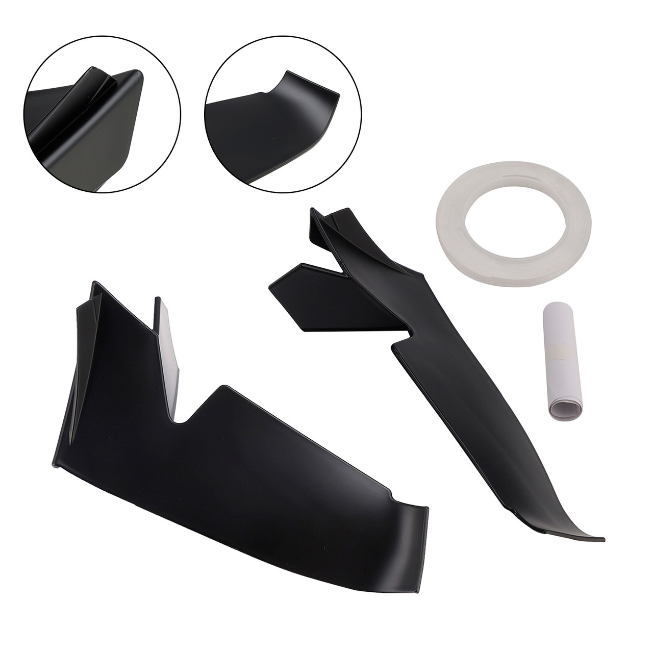 2021-2024 Aprilia RSV4 Front Spoiler Wind Winglets Black Generic