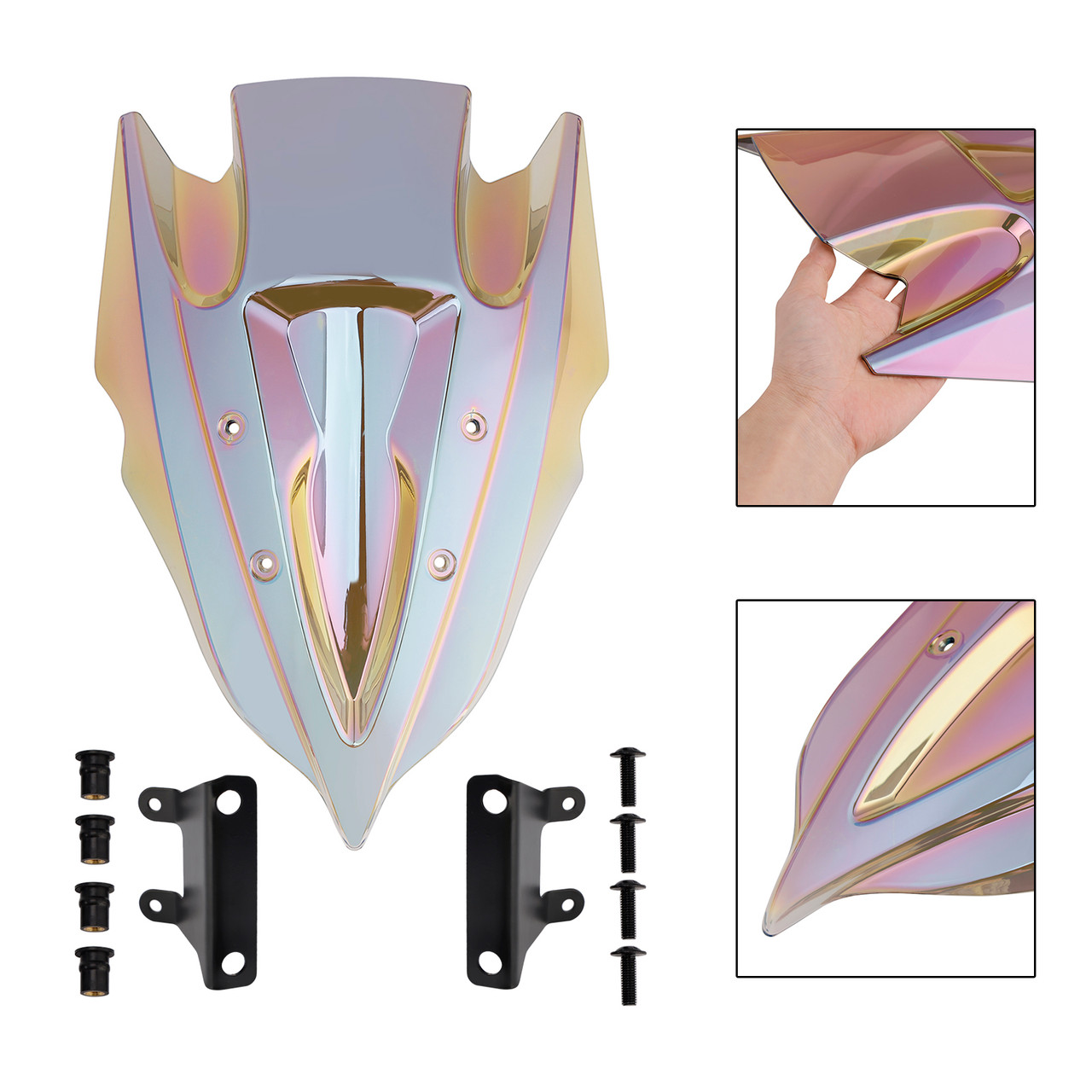 2024-2025 KAWASAKI Z500 Windshield Windscreen White Iridium Generic