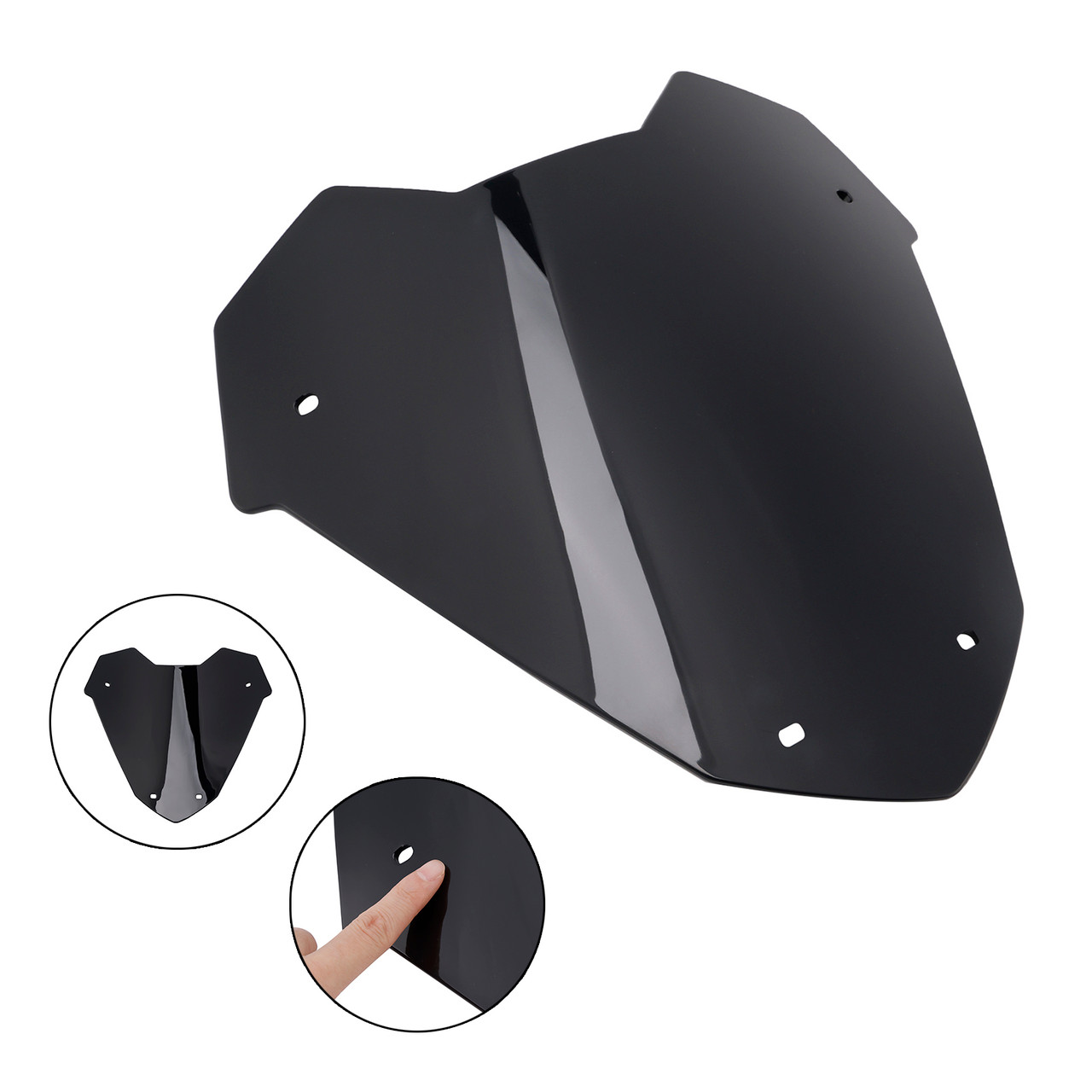 2023-2024 YAMAHA X-MAX 300 Windshield WindScreen Black Generic