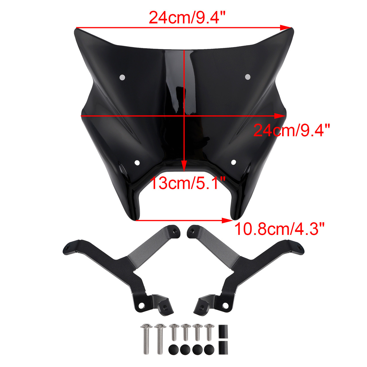 2024-2025 YAMAHA MT-09 MT09 Windshield WindScreen Black Generic