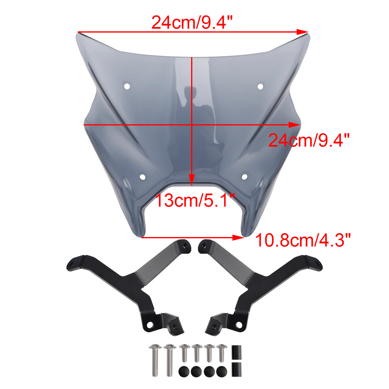 2024-2025 YAMAHA MT-09 MT09 Windshield WindScreen Gray Generic