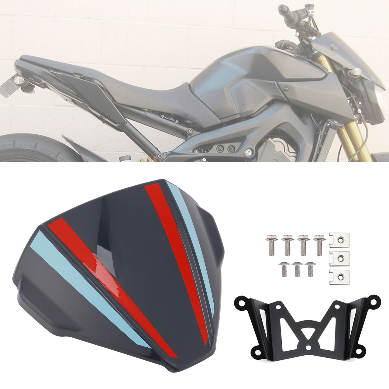 2021-2023 YAMAHA MT-09 MT09 Windshield WindScreen Gray Generic