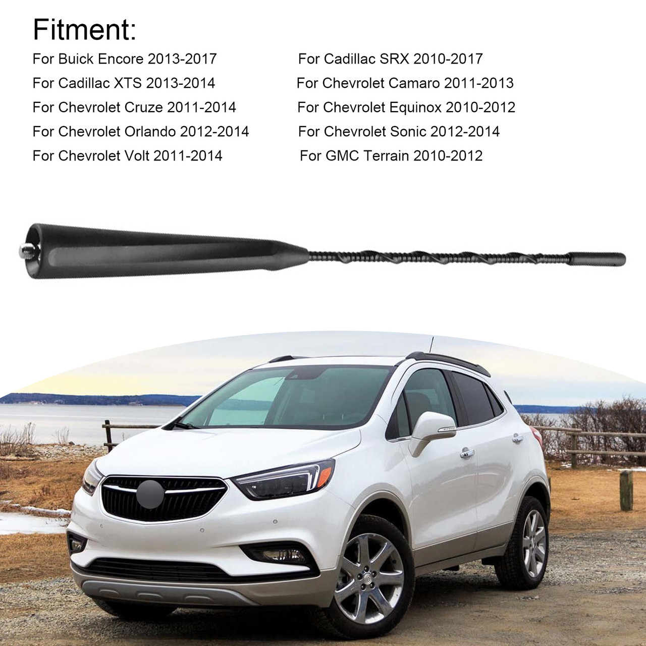 2010- 2012 GMC Terrain Radio Antenna Mast 22783398 Generic