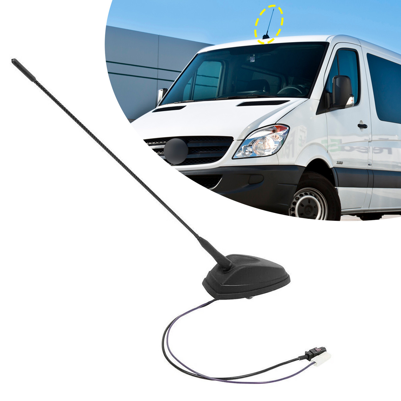 2006-2017 Volkswagen Crafter Antenna Roof Mounted Radio Aerial A9068200475 Generic