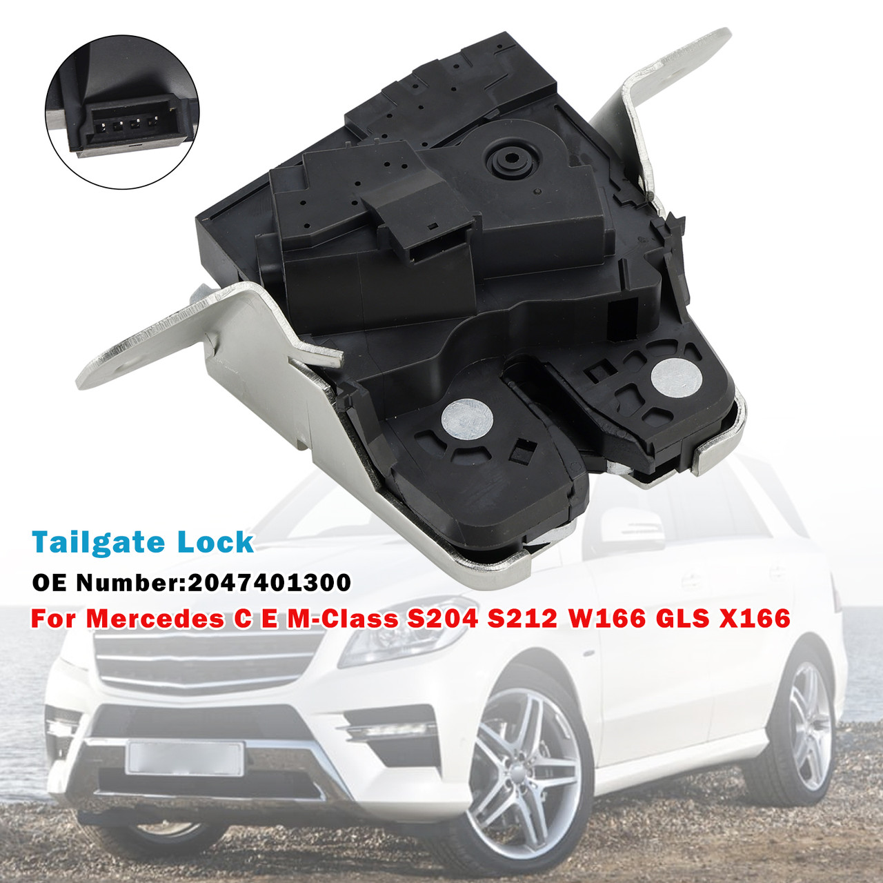 Mercedes C E M-Class S204 S212 W166 GLS X166 Tailgate Lock 2047401300 Generic