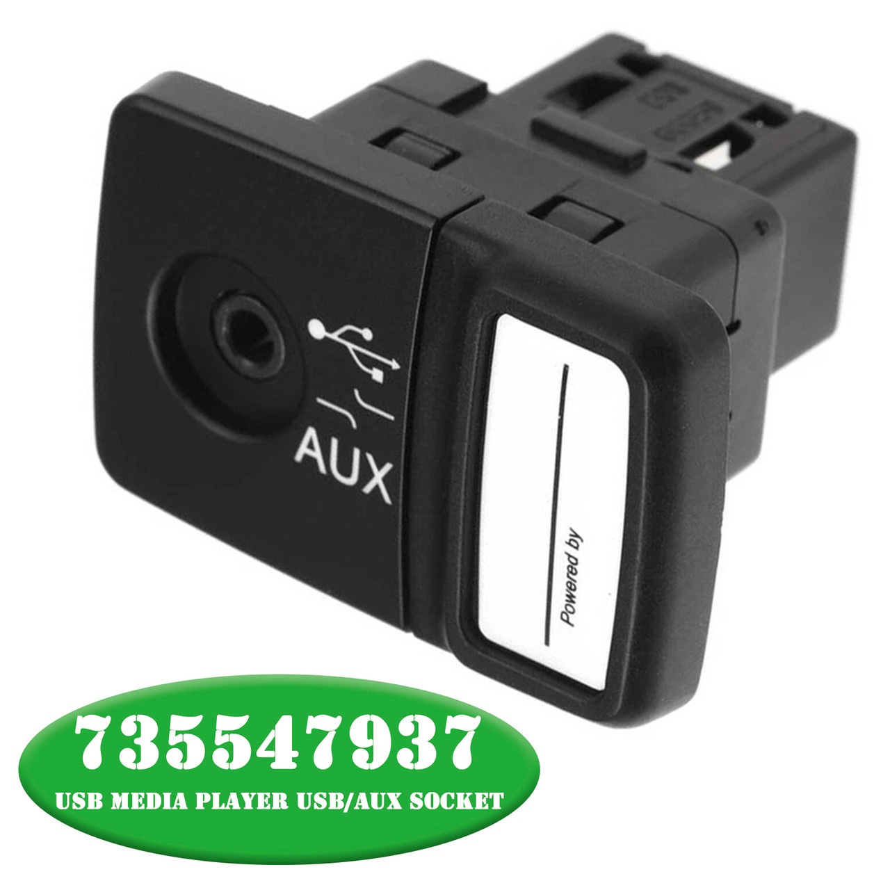 2007-2015 Fiat 500 Punto Panda Doblo USB Media Player USB/AUX Socket 735547937 Generic