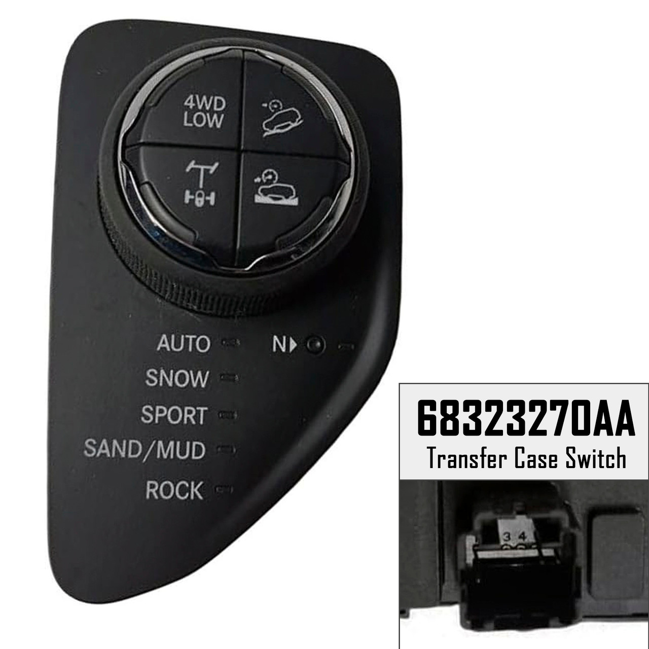2014-2023 Jeep Cherokee 2.4L 3.2L Transfer Case Switch 68361448AA Generic