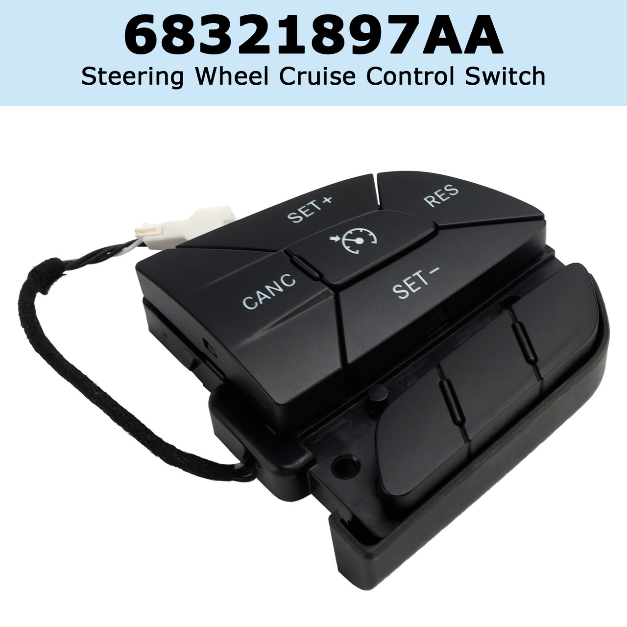 2014-2024 Jeep Cherokee Steering Wheel Cruise Control Switch 68321897AA Generic