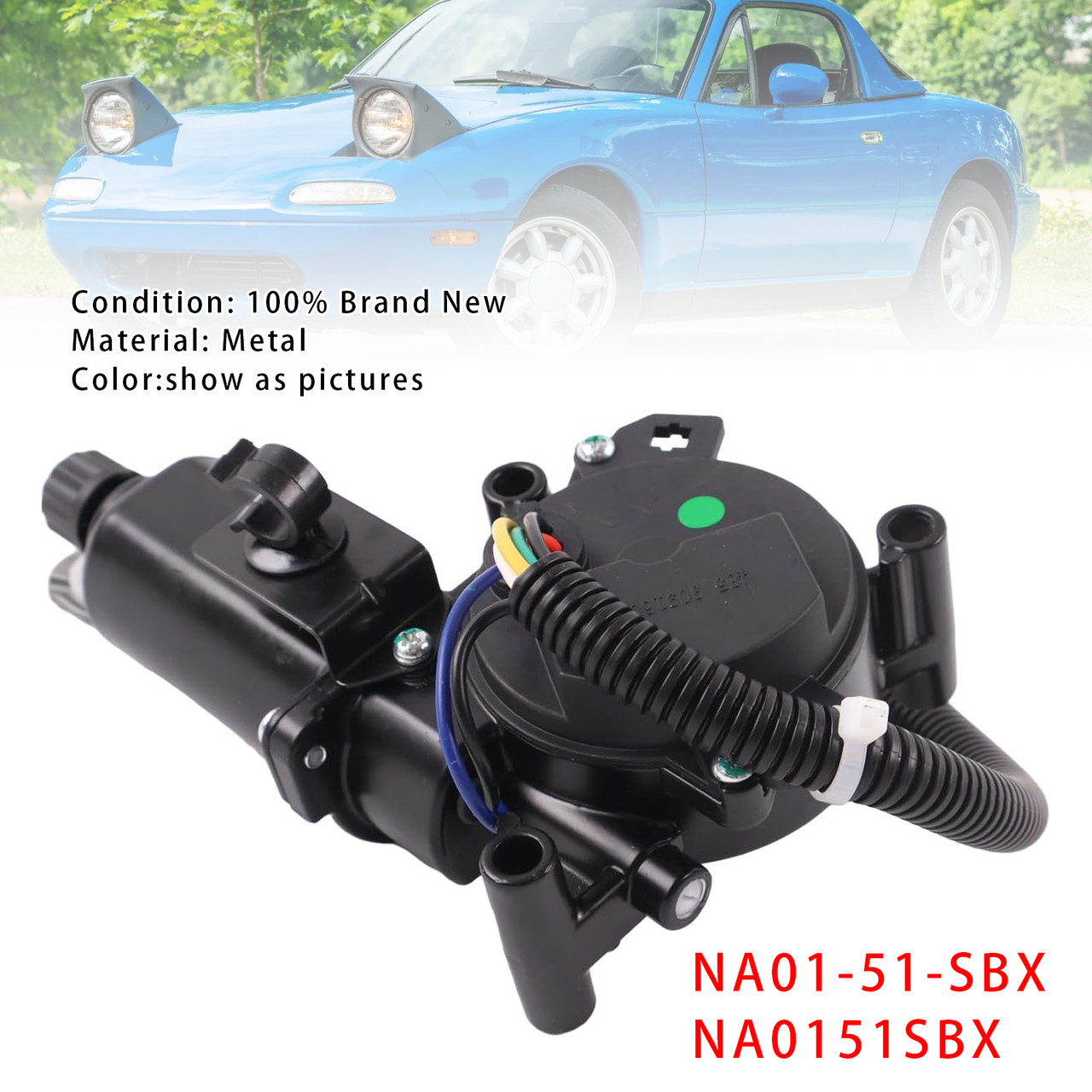 1990-1997 Mazda Miata MX5 Left Side Headlight Motor NA01-51-SBX NA0151SBX Generic