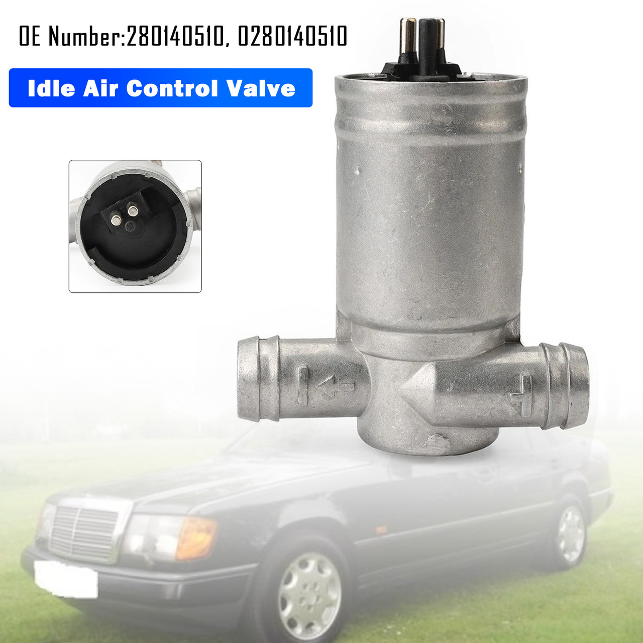 1986-1993 Mercedes-Benz 190E 260E 300CE E SE S SEL TE 500SL Idle Air Control Valve 280140510 Generic