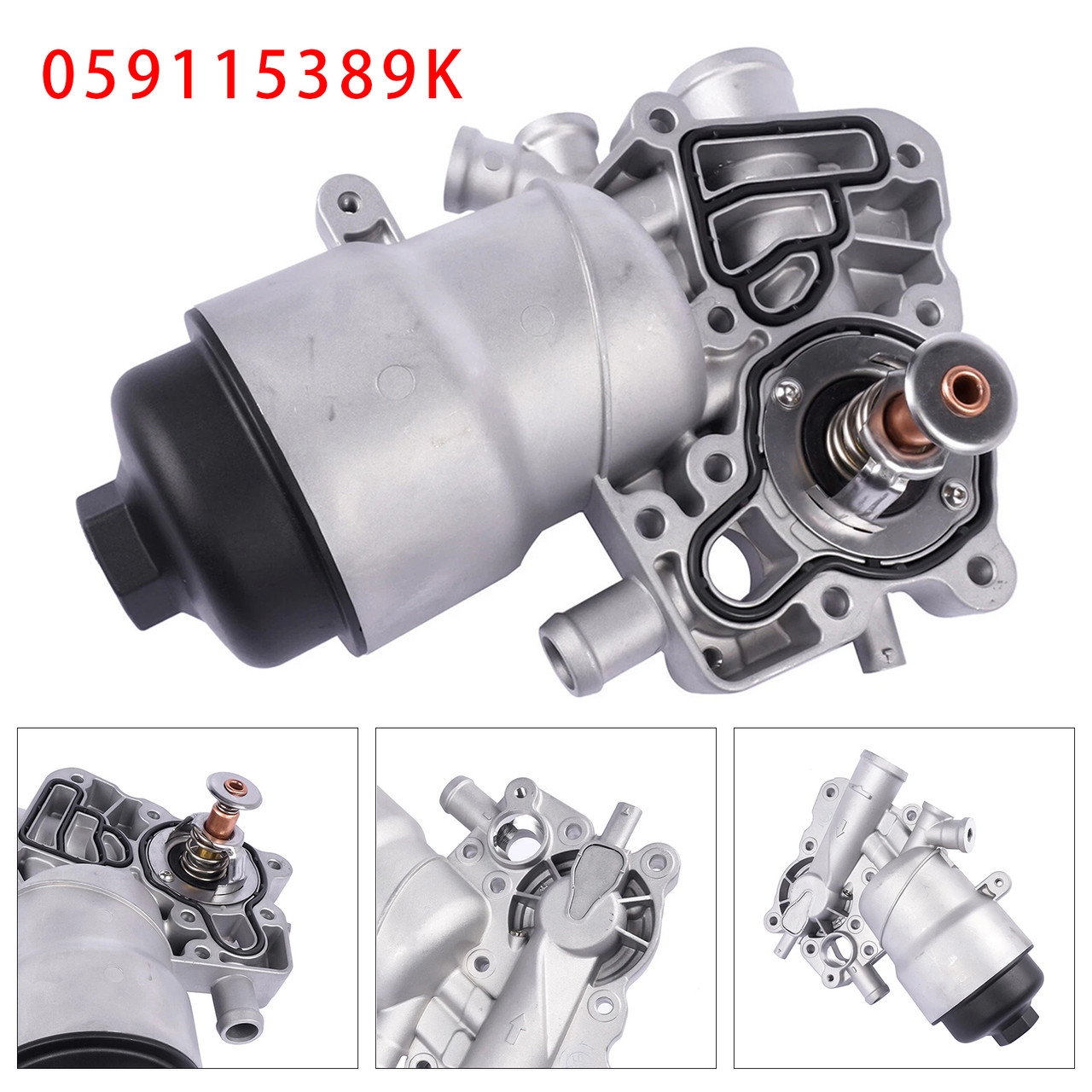 2010-2017 Audi Q5 Q7 3.0T Diesel Oil Filter Housing Oil Cooler 059115389K Generic