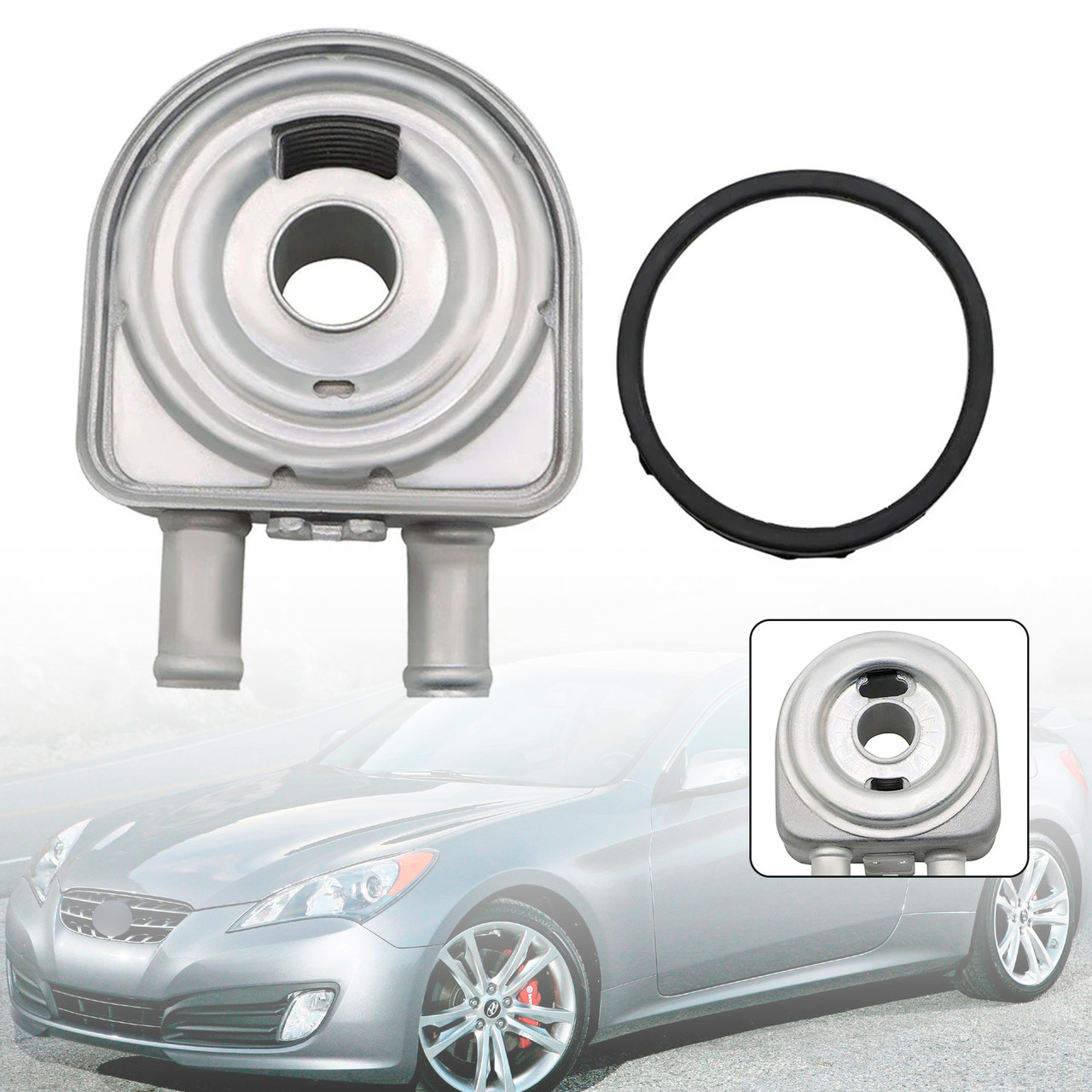 2012-2018 KIA Cadenza Sedona Sorento Aluminum Engine Oil Filter Housing 26300-3CAB1 Generic