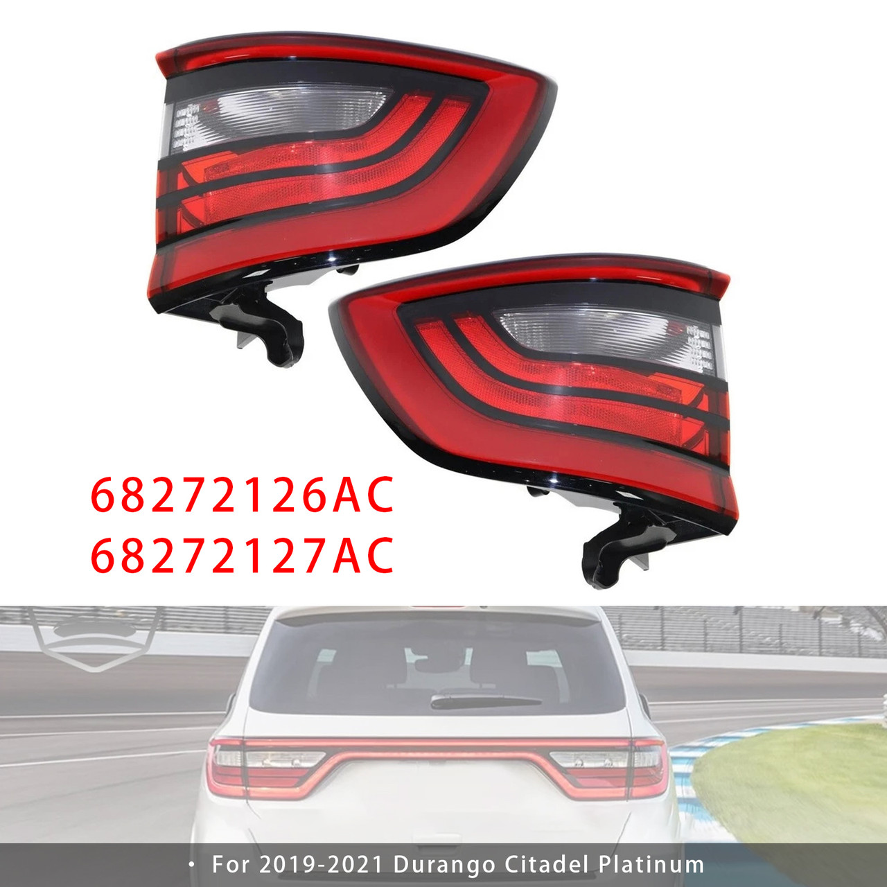 2005-2007 Chrysler 300 300C LED Rear Third Brake Light High Mounted Stop Lamp 04805845AB Generic