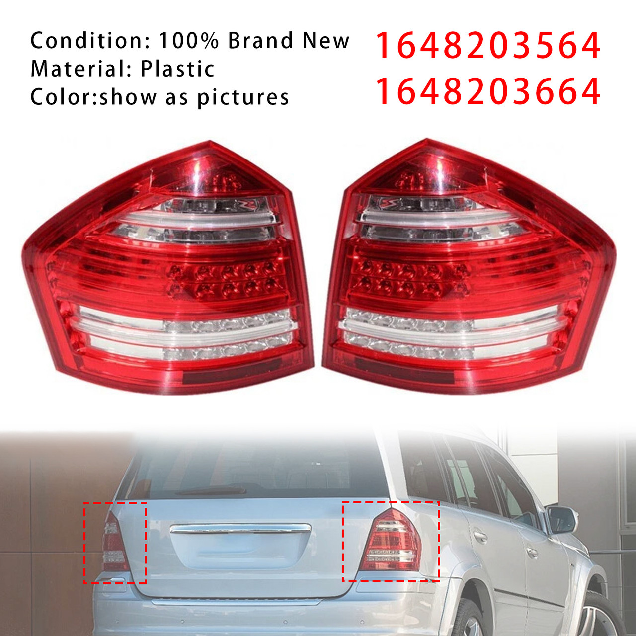 2007-2021 Jeep Compass Grand Cherokee Rear High Mount Third Brake Light Lamp 5303754AC Black Generic