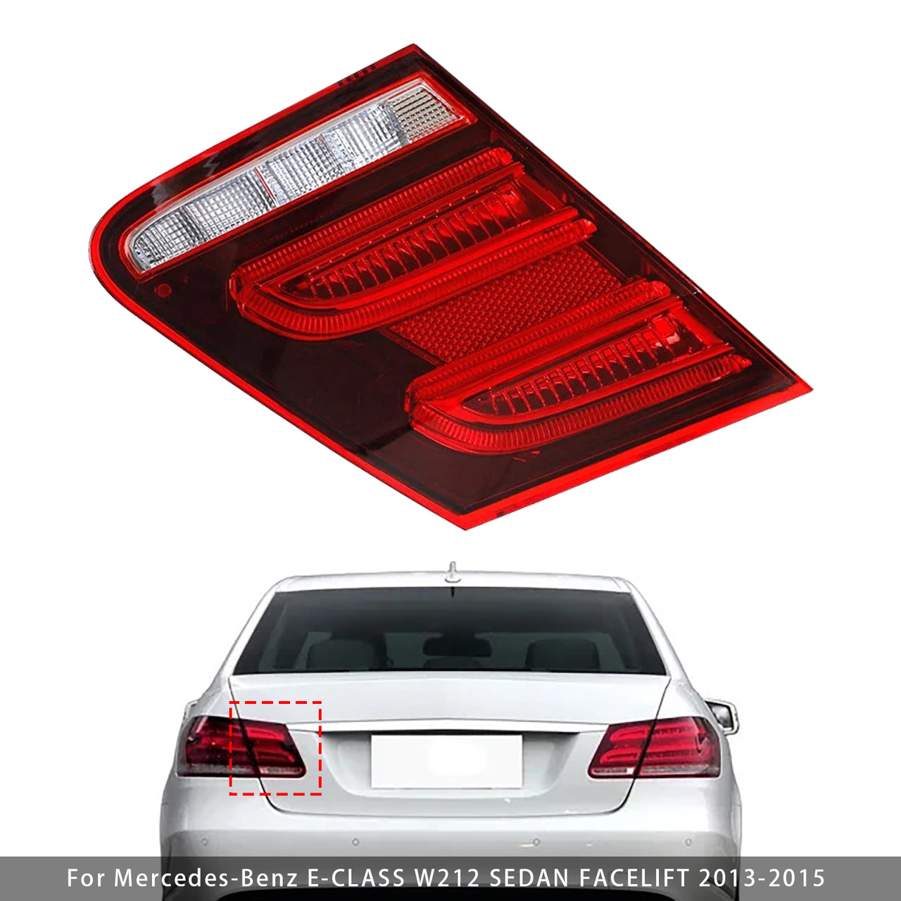 2013-2015 Mercedes-Benz E-CLASS Left LED Inner Rear Tail Light Brake Lamp 2129060303 Generic