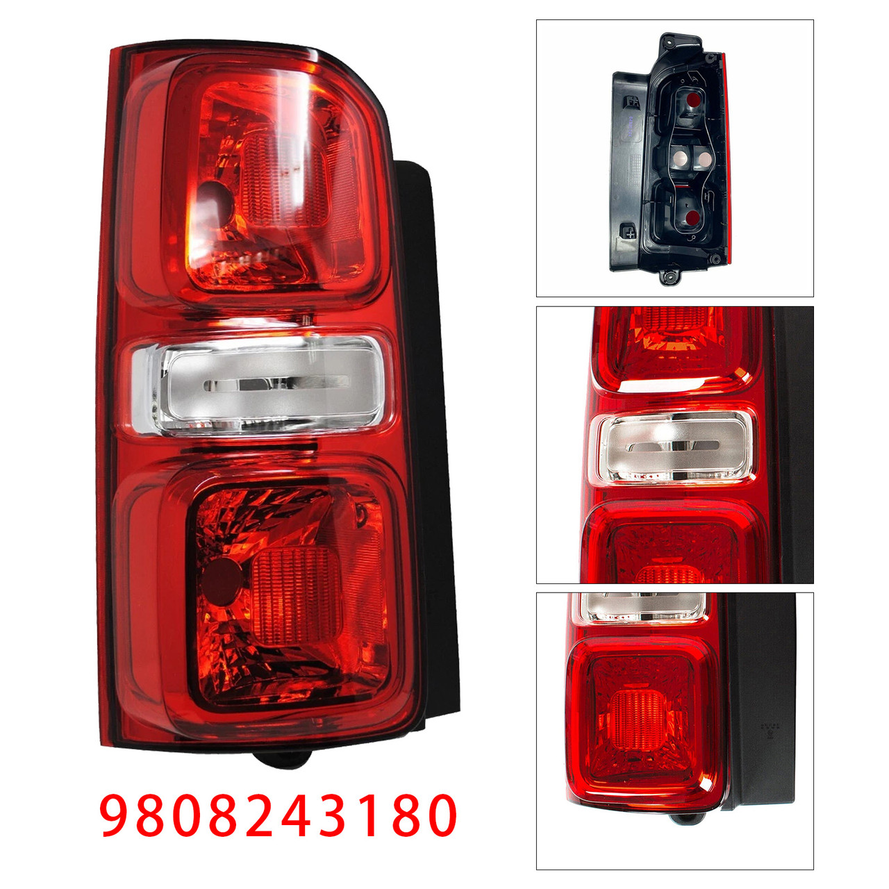 2016-2021 Toyota Proace Left Rear Tail Light Halogen 9808243180 Generic