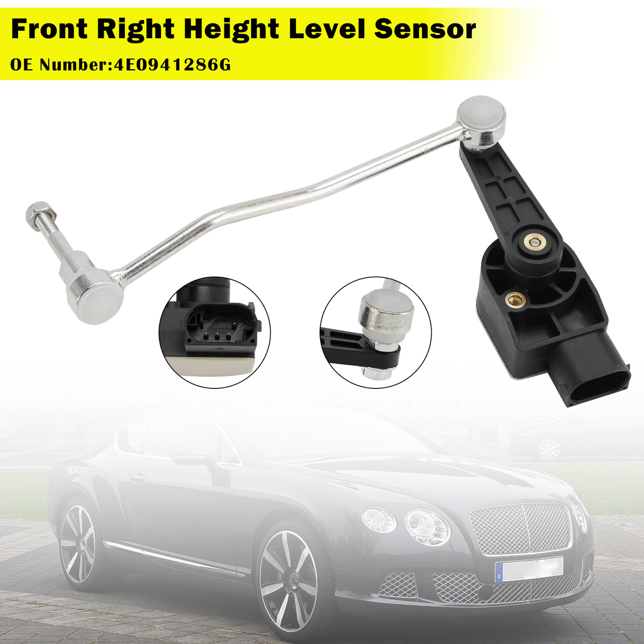 2003-2018 Bentley Continental Front Right Ride Height Level Sensor 4E0941286G Generic