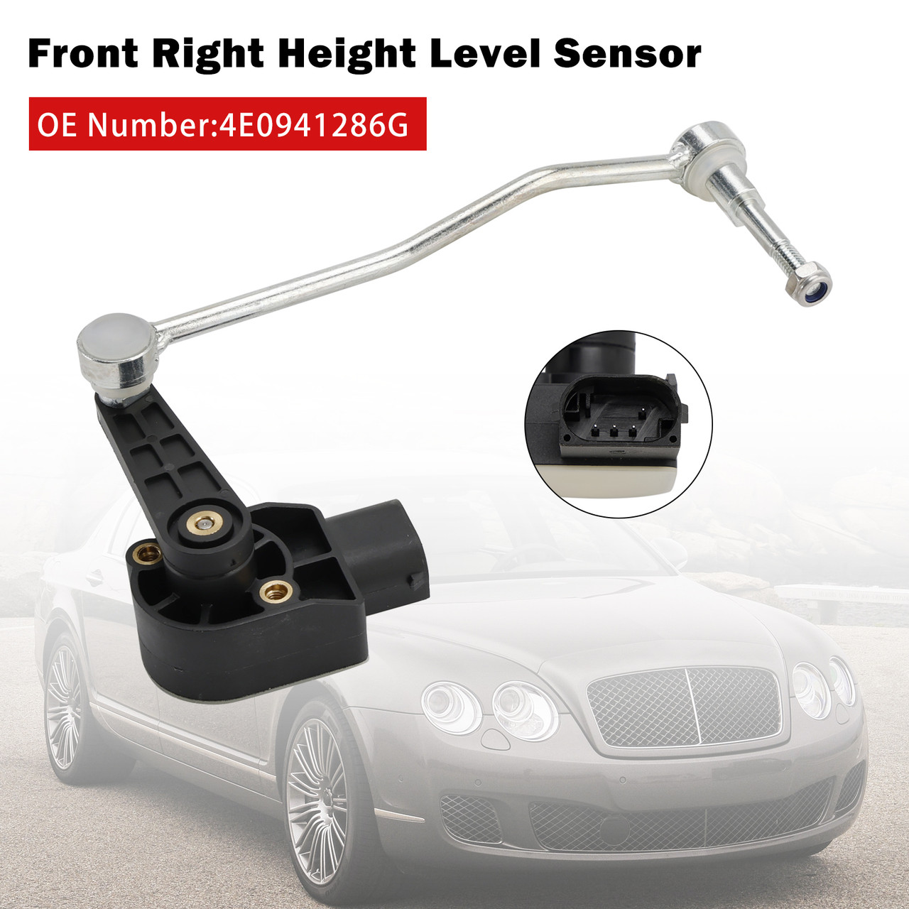 2003-2018 Bentley Continental Front Right Ride Height Level Sensor 4E0941286G Generic