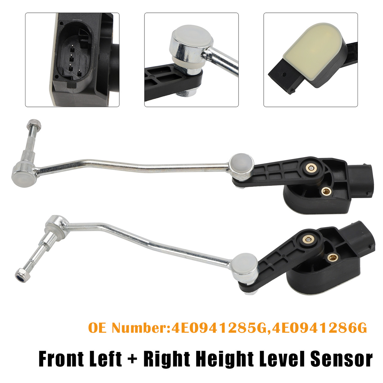 2002-2016 VW Phaeton Touareg Front Left+Right Ride Height Level Sensor 4E0941286G 4E0941285G Generic