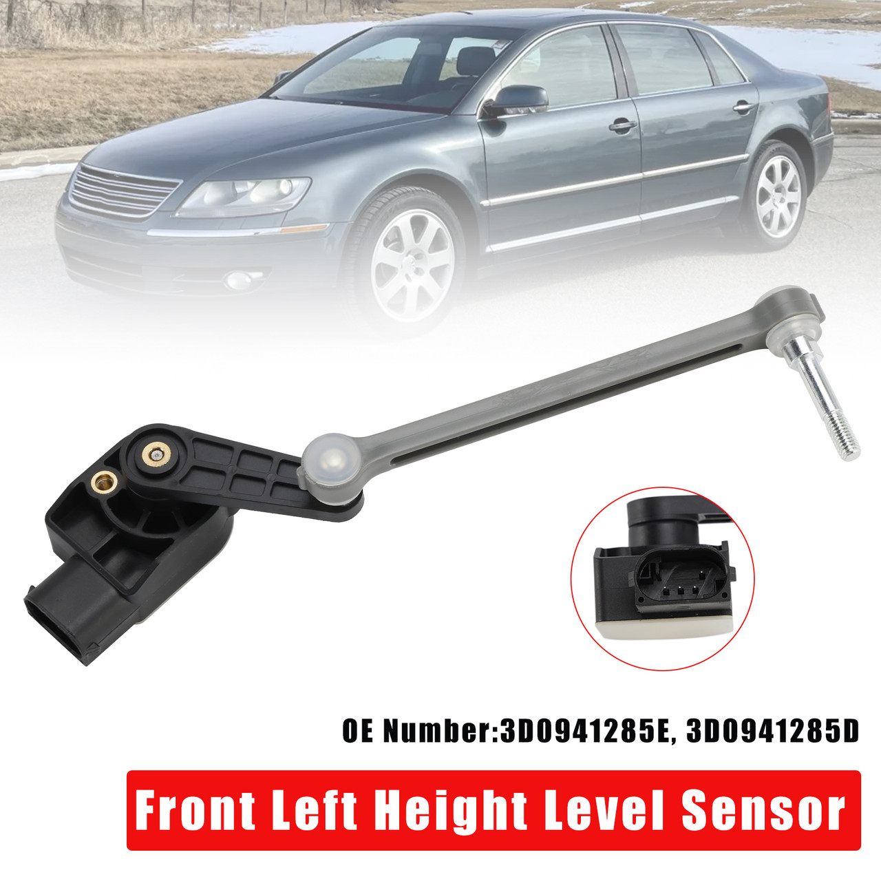 2002-2016 VW Phaeton 3D Front Left Height Level Sensor 3D0941285E/D Generic