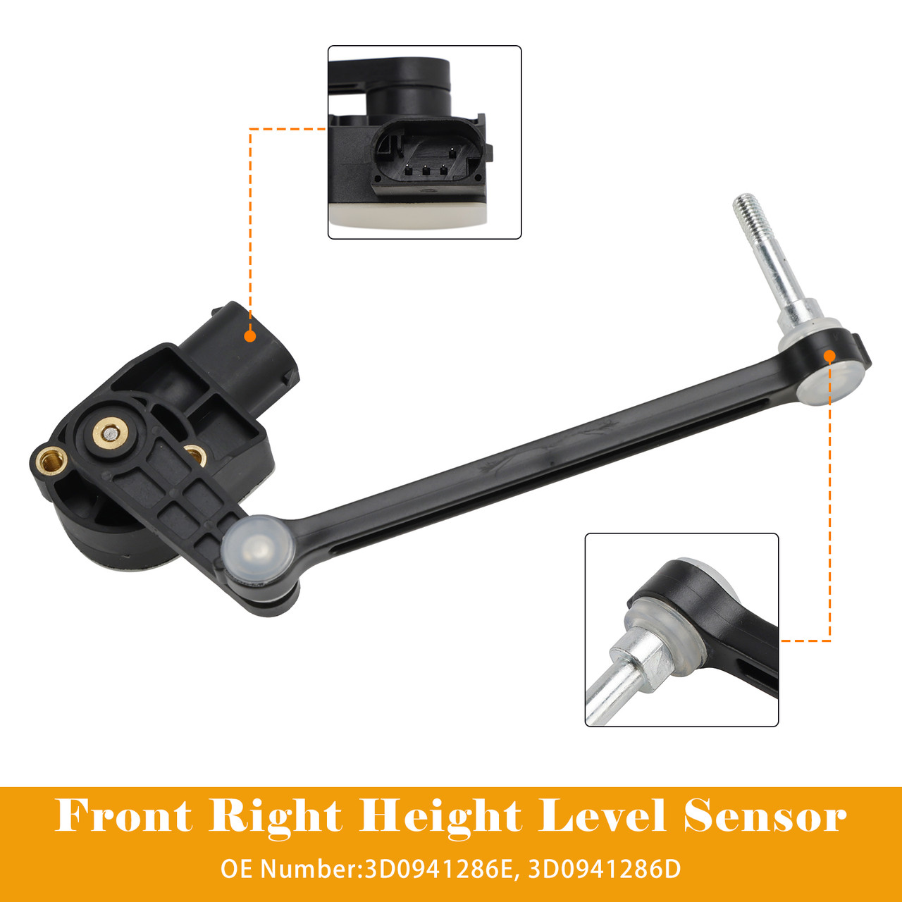 2002-2016 VW Phaeton 3D Front Right Height Level Sensor 3D0941286E/D Generic