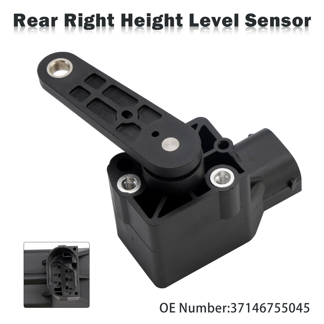 2000-2006 BMW X5 (E53) Rear Right Air Suspension Ride Height Level Sensor 37146755045 Generic