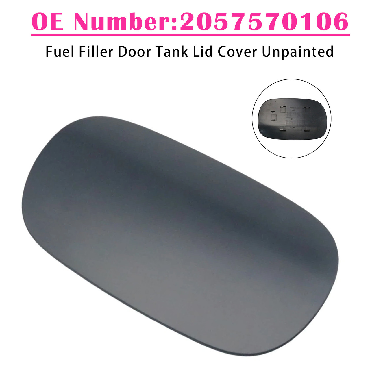 2015-2021 Mercedes Benz C43 AMG C63 AMG/ S Fuel Filler Door Tank Lid Cover Unpainted 2057570106 Generic