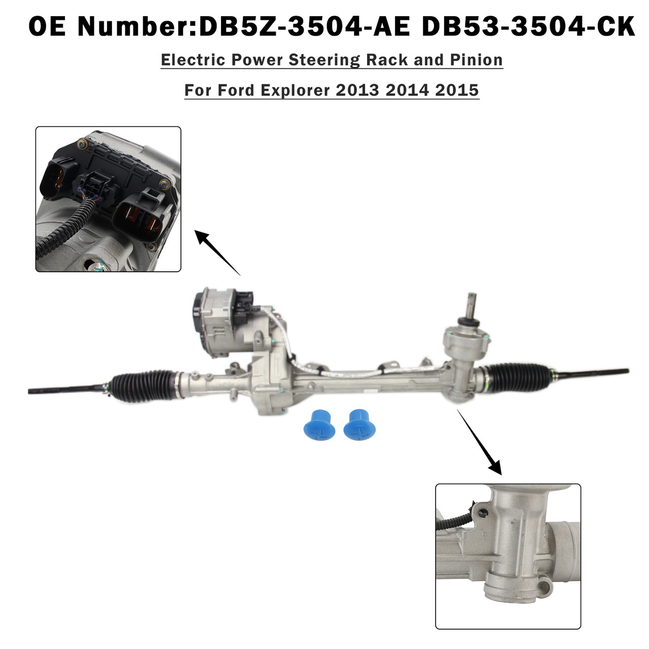 2014-2015 For Ford Explorer 2.0L 3.5L Electric Power Steering Rack and Pinion DB5Z-3504-AE Generic