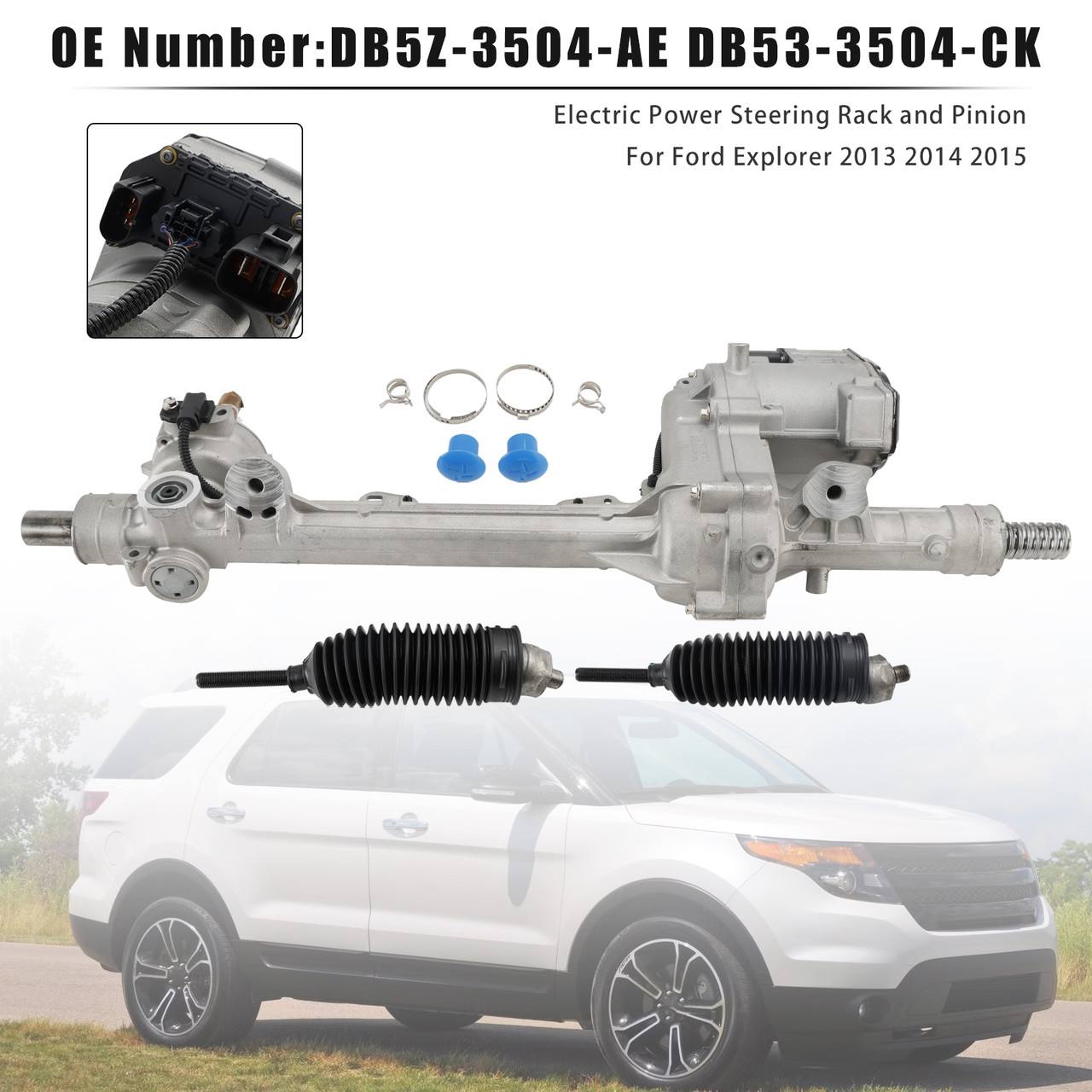 2013 Ford Explorer Electric Power Steering Rack and Pinion DB5Z-3504-AE Generic