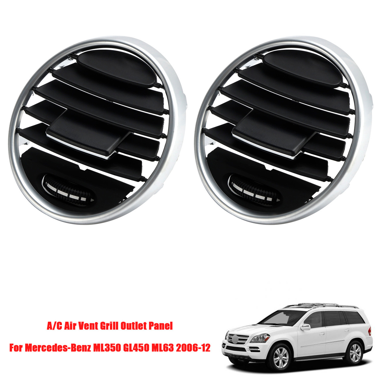 2006-2012 Mercedes-Benz GL class (X164) 2Pcs A/C Air Vent Grill Outlet Panel A1648301954 Generic