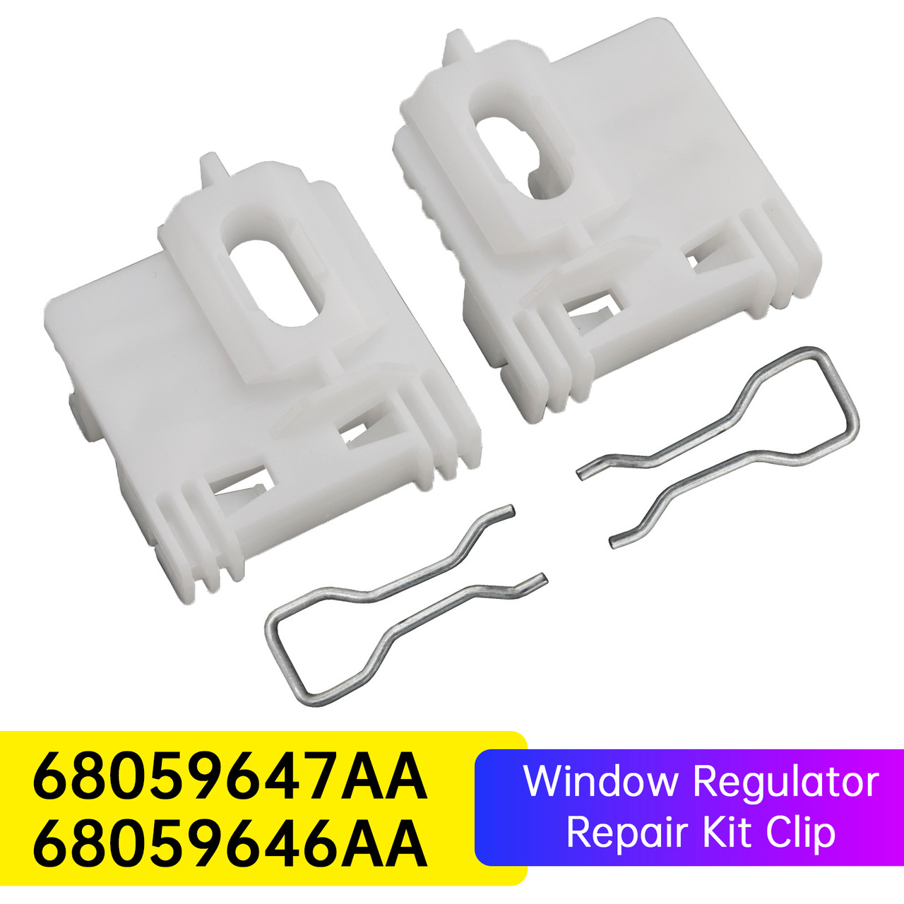2002-2006 Jeep Liberty Window Regulator Repair Kit Clip Rear Left and Right 68059647AA Generic