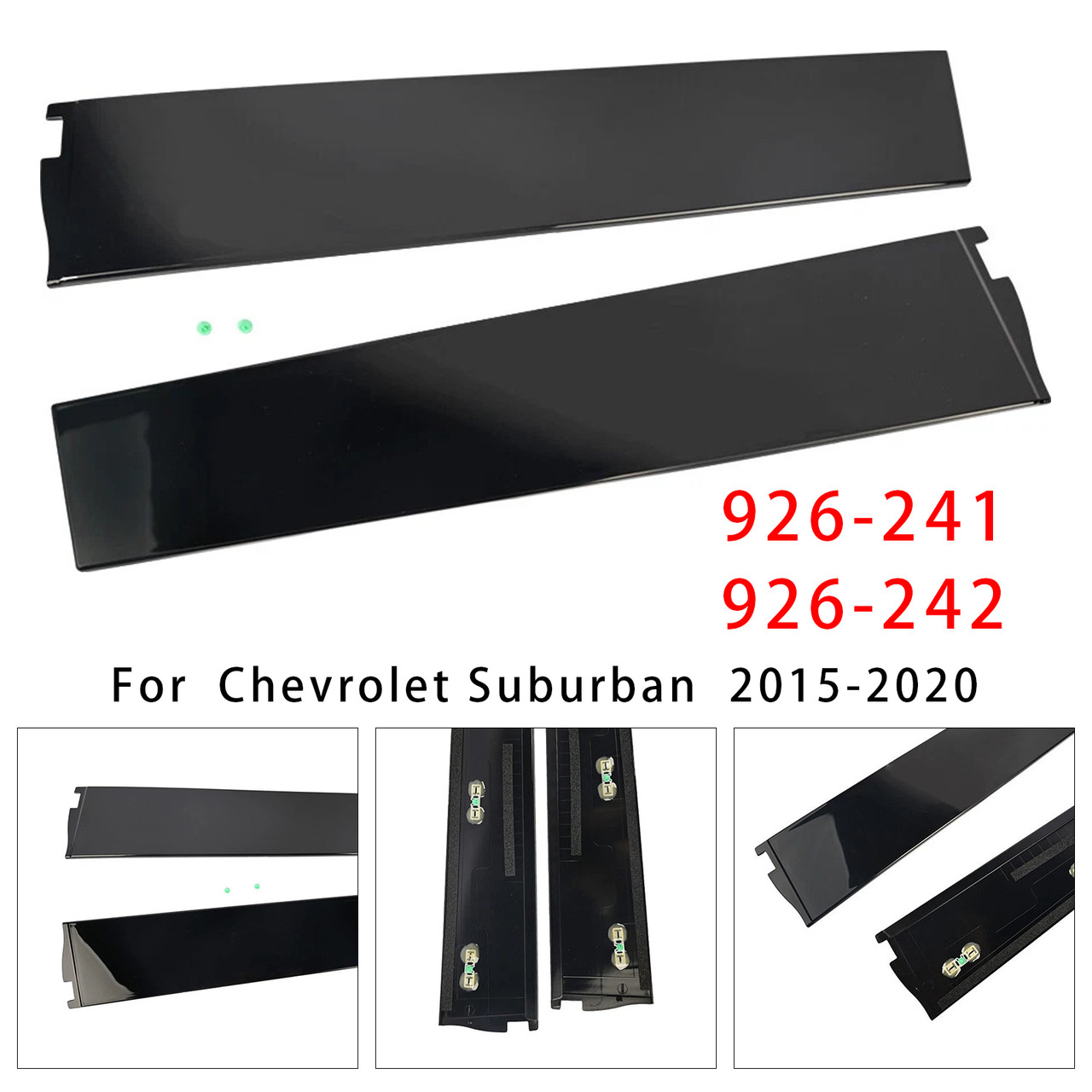 2015-2020 GMC Yukon & Yukon XL Left+Right Door B Pillar Trim 926-241 926-242 Generic