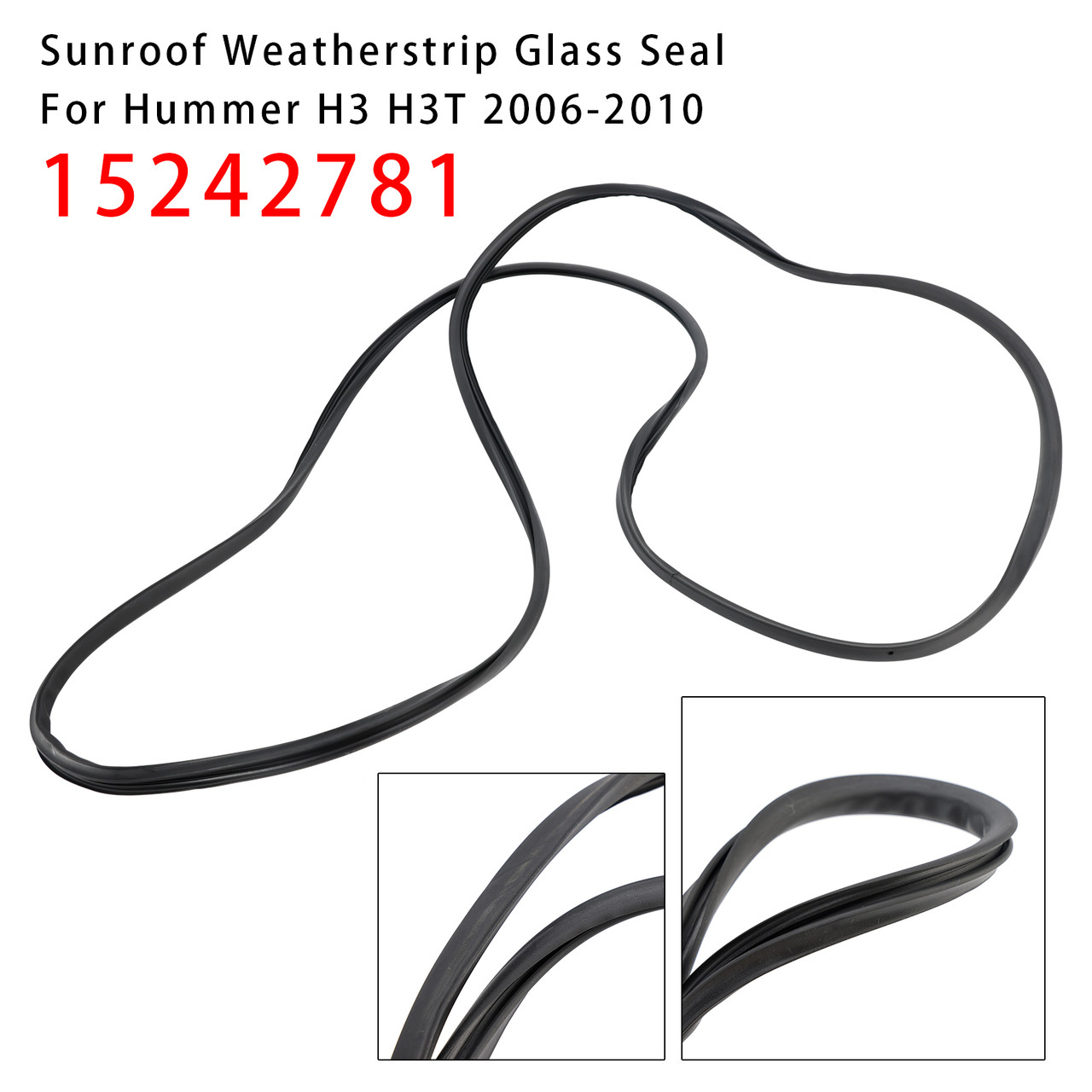 2006-2010 Hummer H3 H3T Sunroof Weatherstrip Glass Seal 15242781 Generic