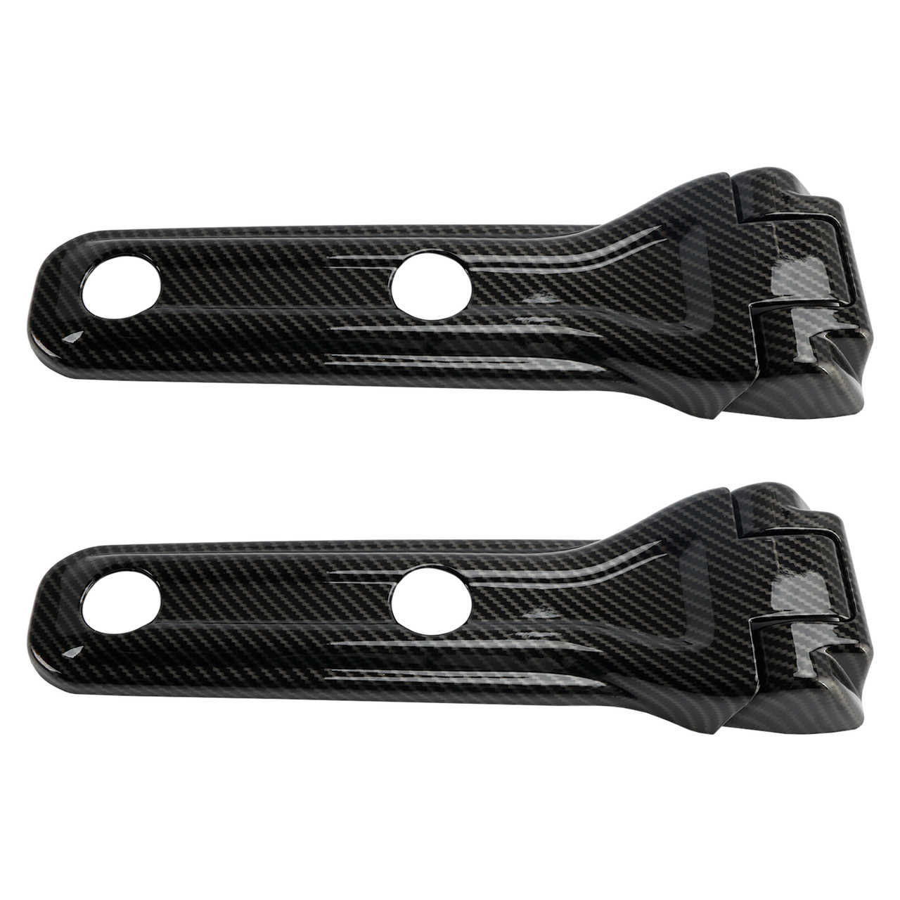 2018-2024 Jeep Wrangler JL & Unlimited Carbon Fiber Tailgate Hinge Cover Trim Generic