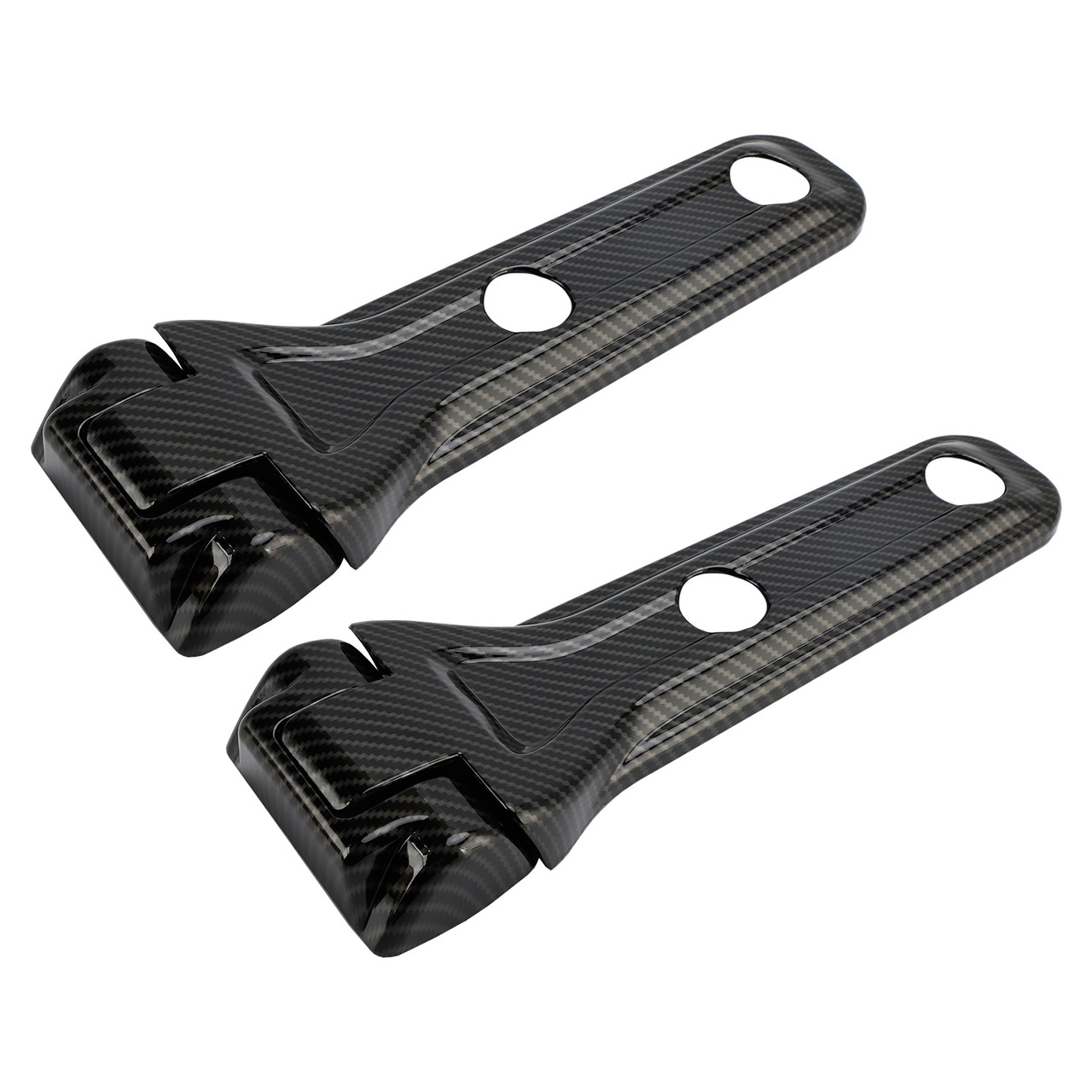 2018-2024 Jeep Wrangler JL & Unlimited Carbon Fiber Tailgate Hinge Cover Trim Generic