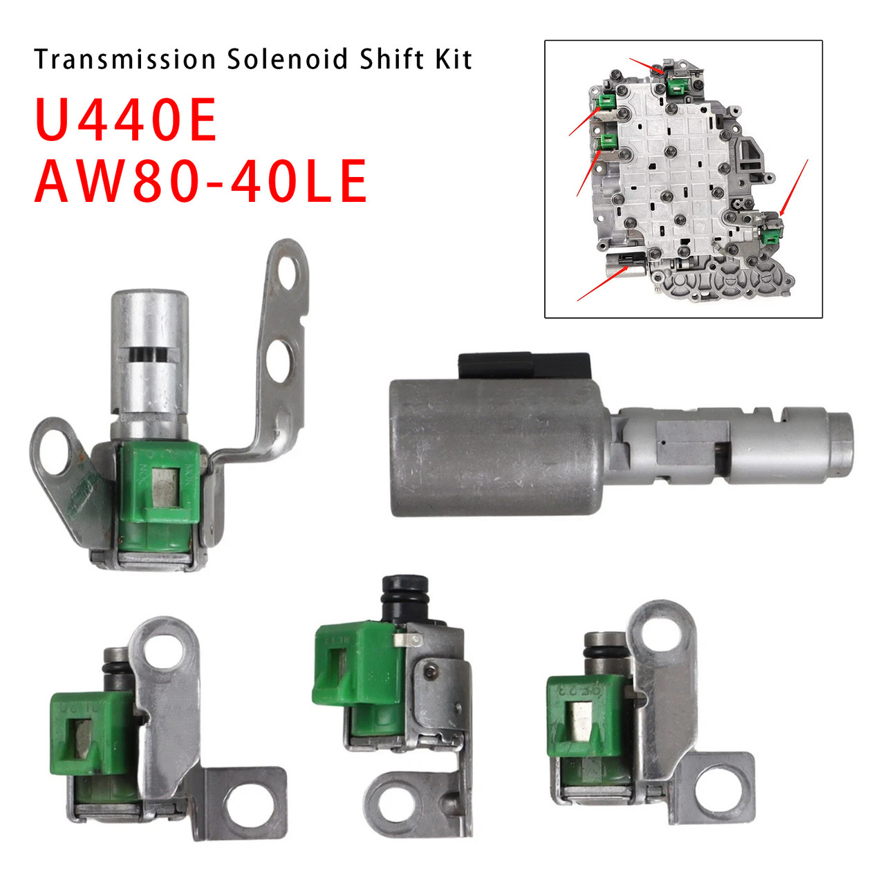 Toyota U440E AW80-40LE 5PCS Transmission Solenoid Shift Kit Generic