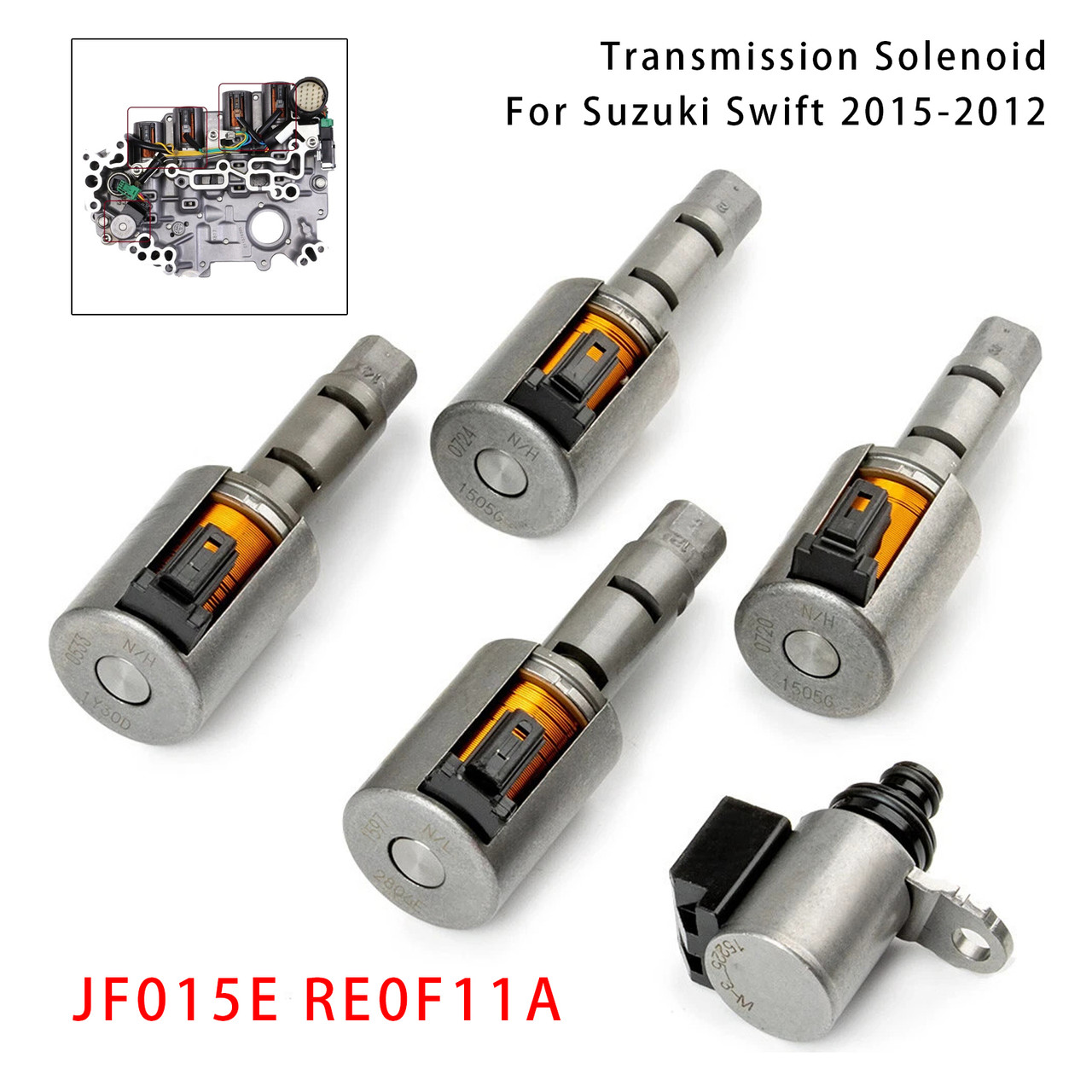 2011-2015 Nissan Spark Note Sentra Tiida Versa Swift JF015E RE0F11A CTV Transmission Solenoid Kit Generic
