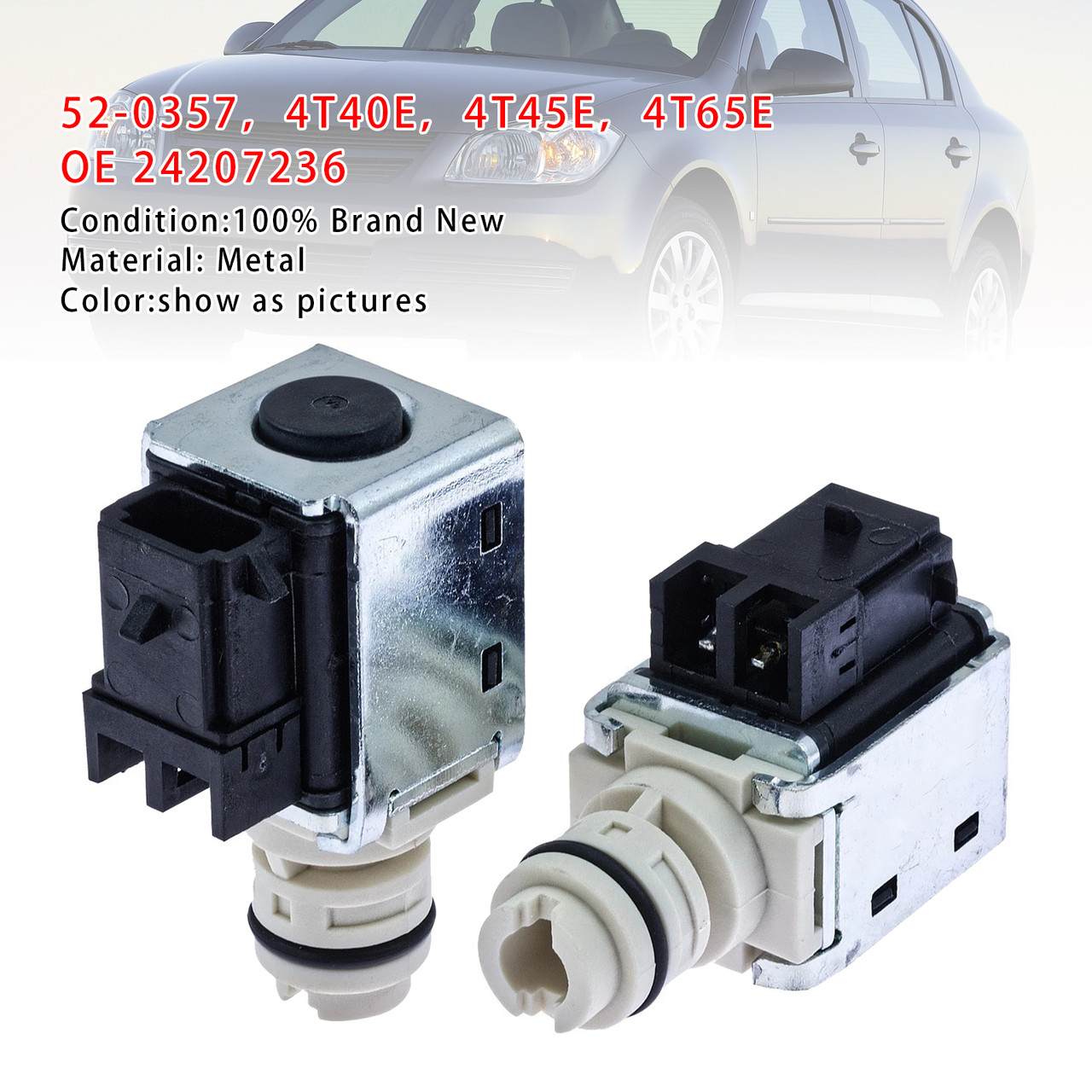 4T40E 4T45E 4T65E Transmission Shift Solenoid 24207236 Set 52-0357