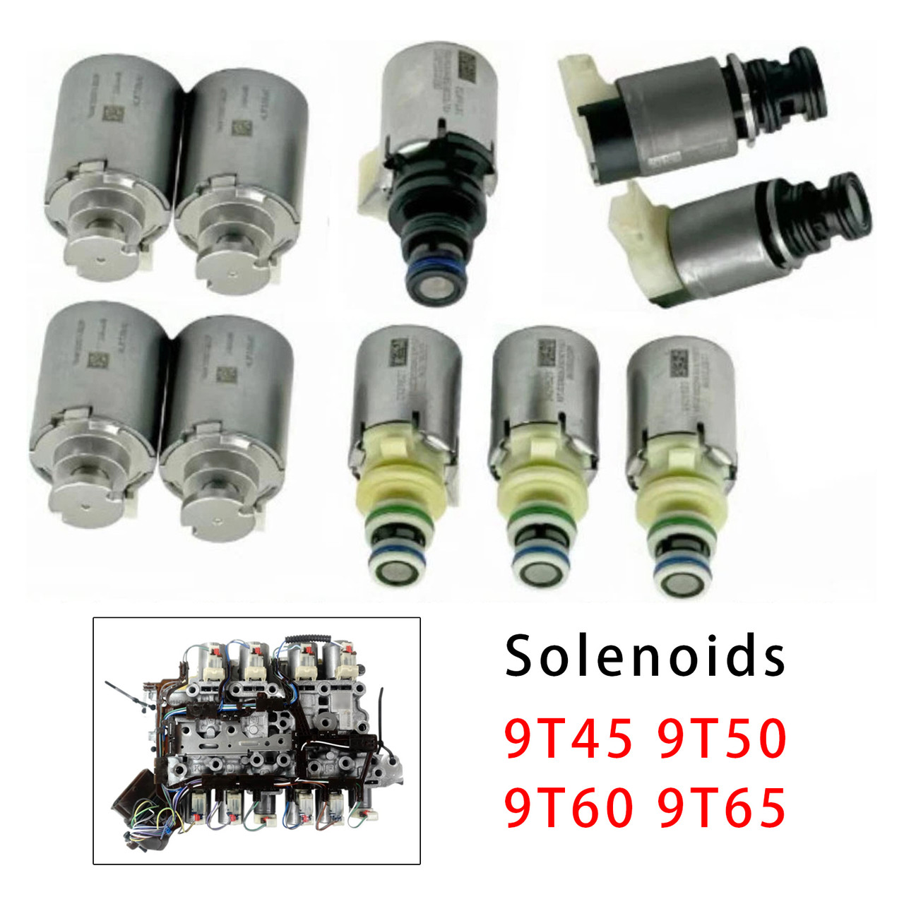 10 PCS Valve Body Solenoid Kit 24046408 9T45 9T50 9T60 9T65