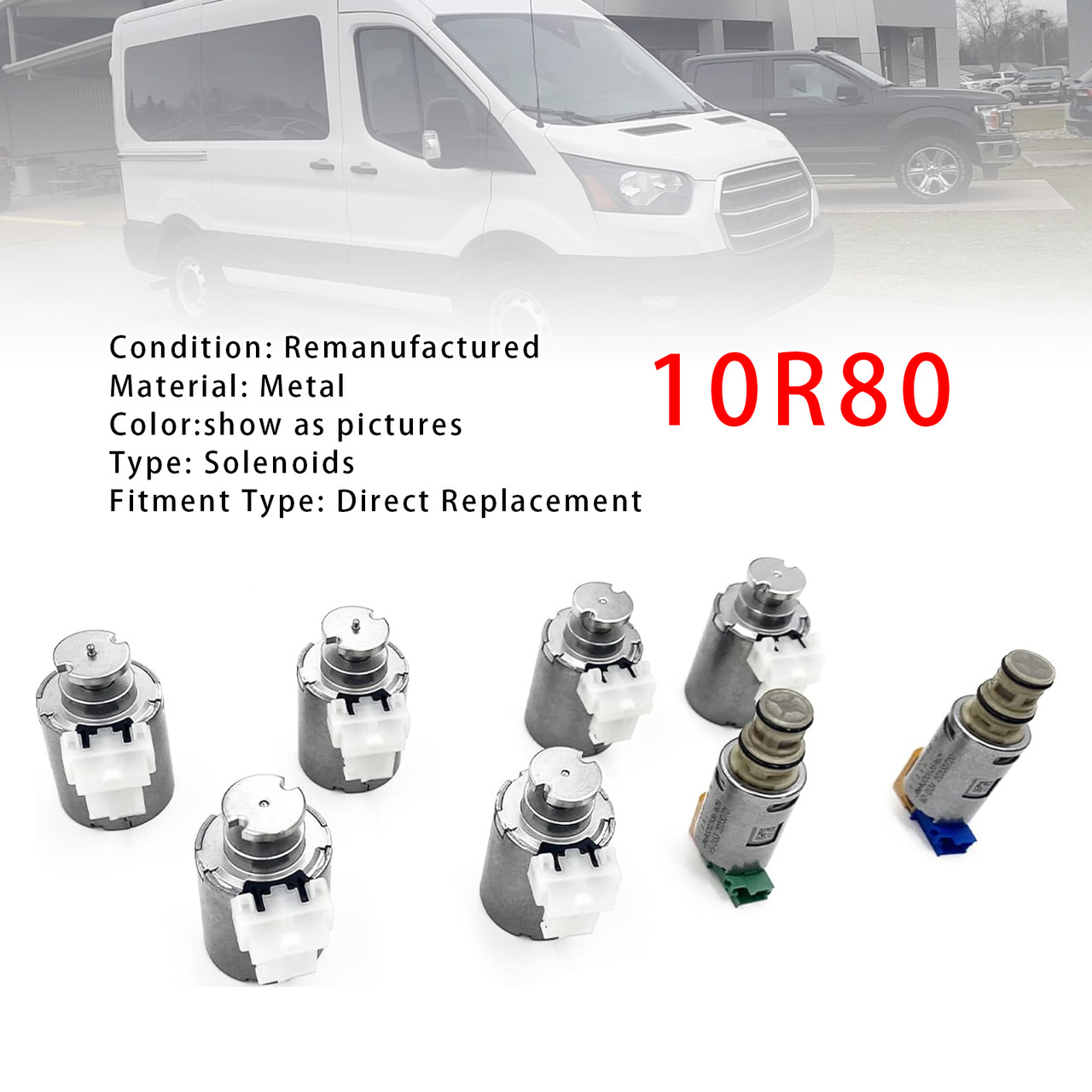 2018-on Truck Endeavour Everest Expedition 8PCS 10R80 Automatic Transmission Solenoid Kit Generic