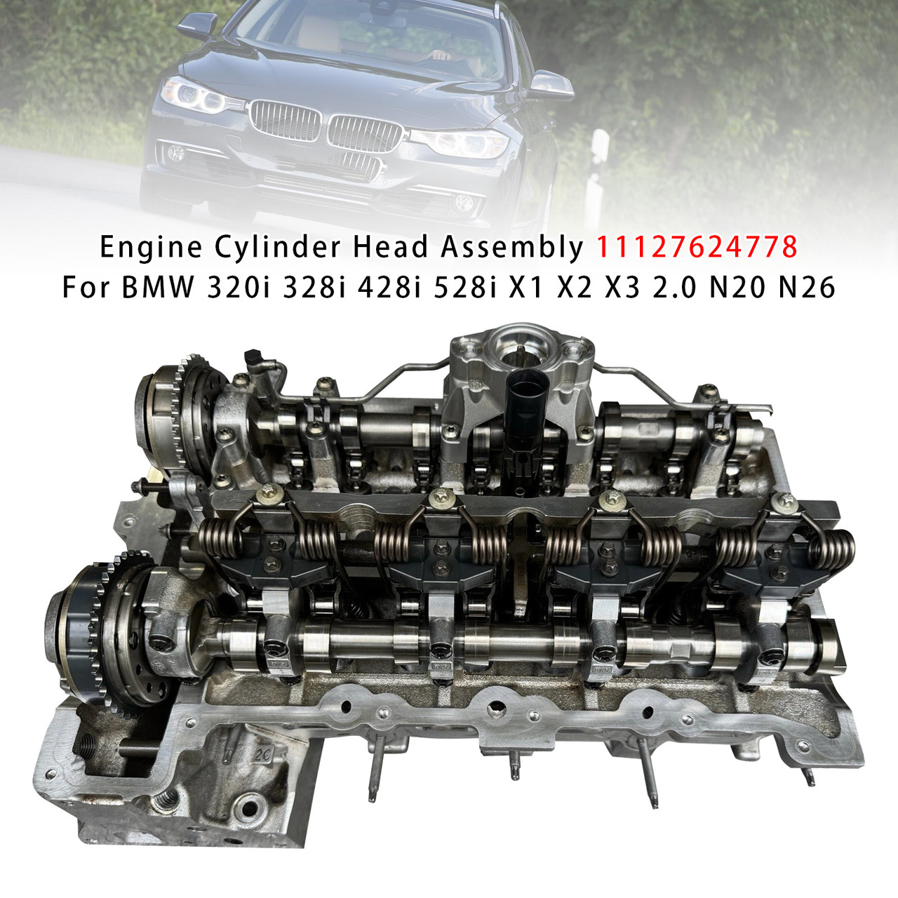 BMW 320i 328i 428i 528i X1 X2 X3 2.0 N20 N26 Engine Cylinder Head Assembly 11127624778 Generic