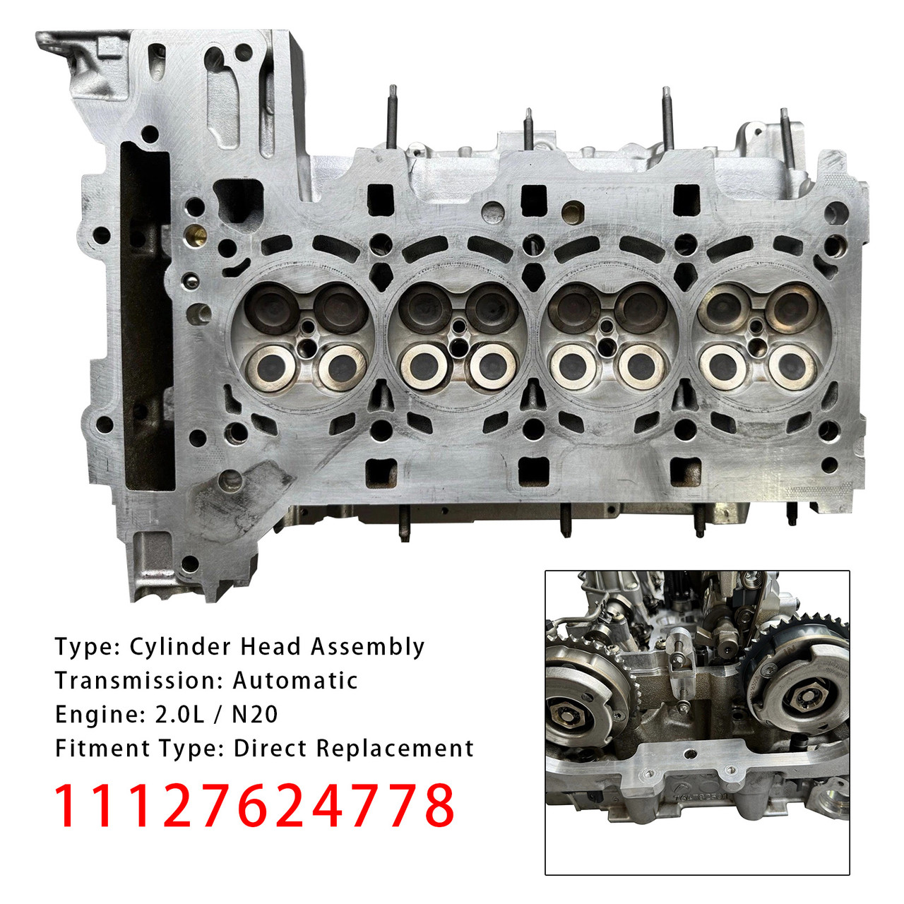 BMW 320i 328i 428i 528i X1 X2 X3 2.0 N20 N26 Engine Cylinder Head Assembly 11127624778 Generic