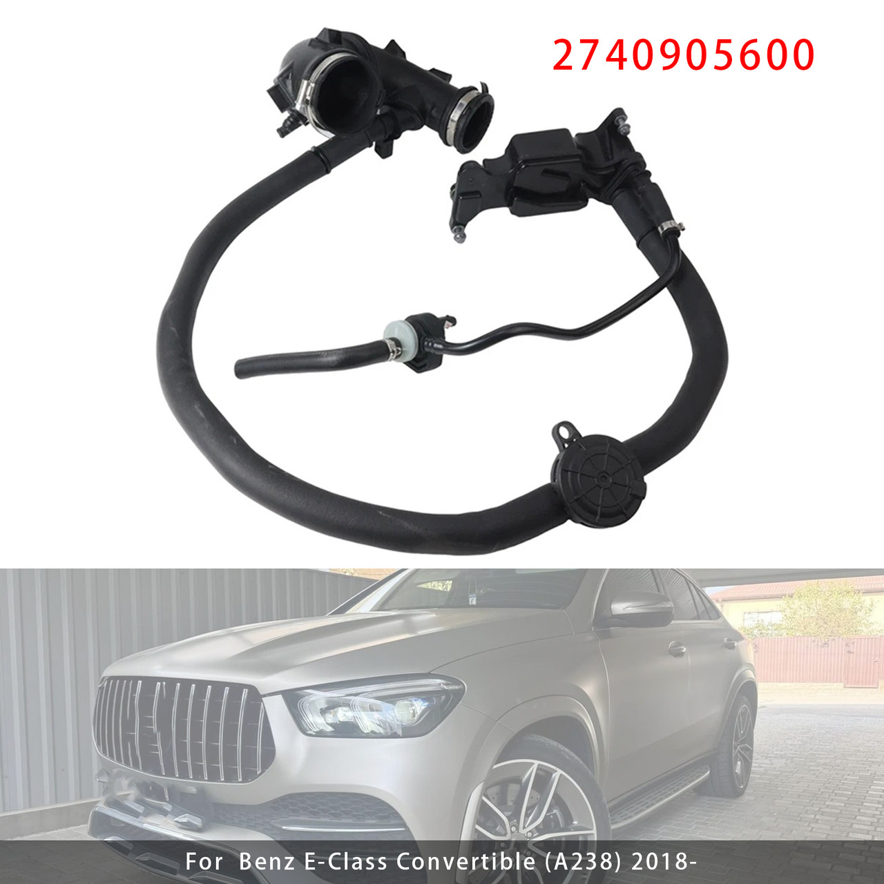 2020- Benz GLE (C167) Crankcase Ventilation Suction Line 2740905600 Generic