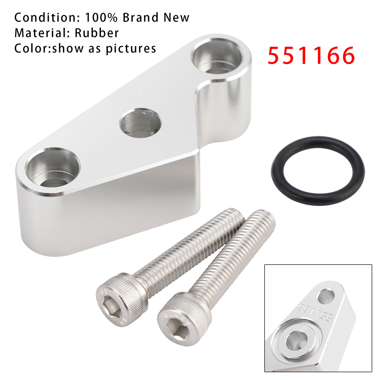 Oil Pressure Sensor Adapter Port 551166 For Gen 5 LT Valley Pan - M12-1.75 Sending Unit