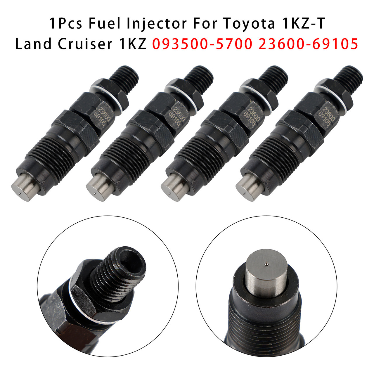 Toyota 1KZ-T Land Cruiser 1KZ 4Pcs Fuel Injector 093500-5700 23600-69105 Generic
