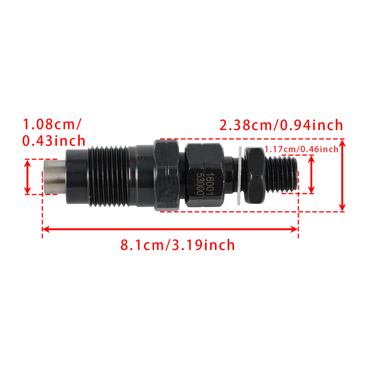 Kubota D722 D782 BX2230D Engine 1Pcs Fuel Injector 16001-53000 H1600-53000 Generic